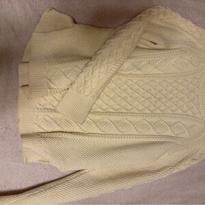 J. Crew Cream Cable Knit Sweater